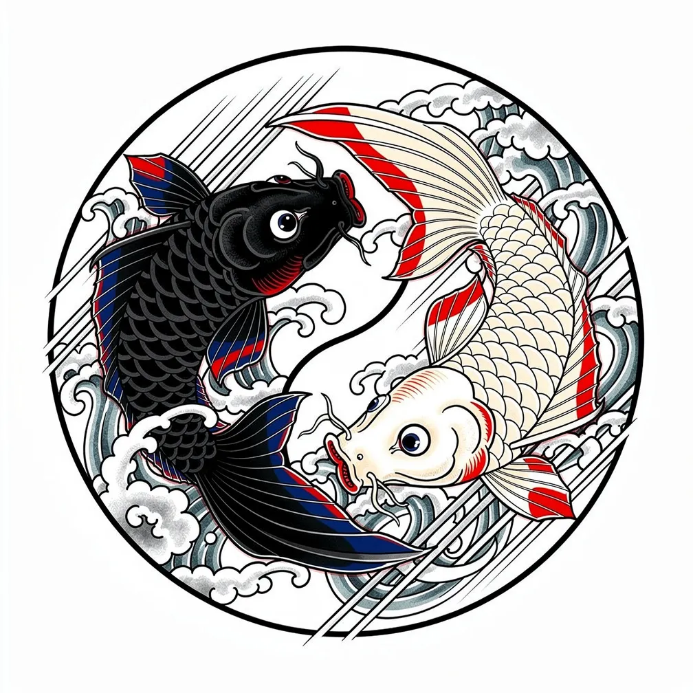 Diseño de tatuaje Símbolo estilo Japonés