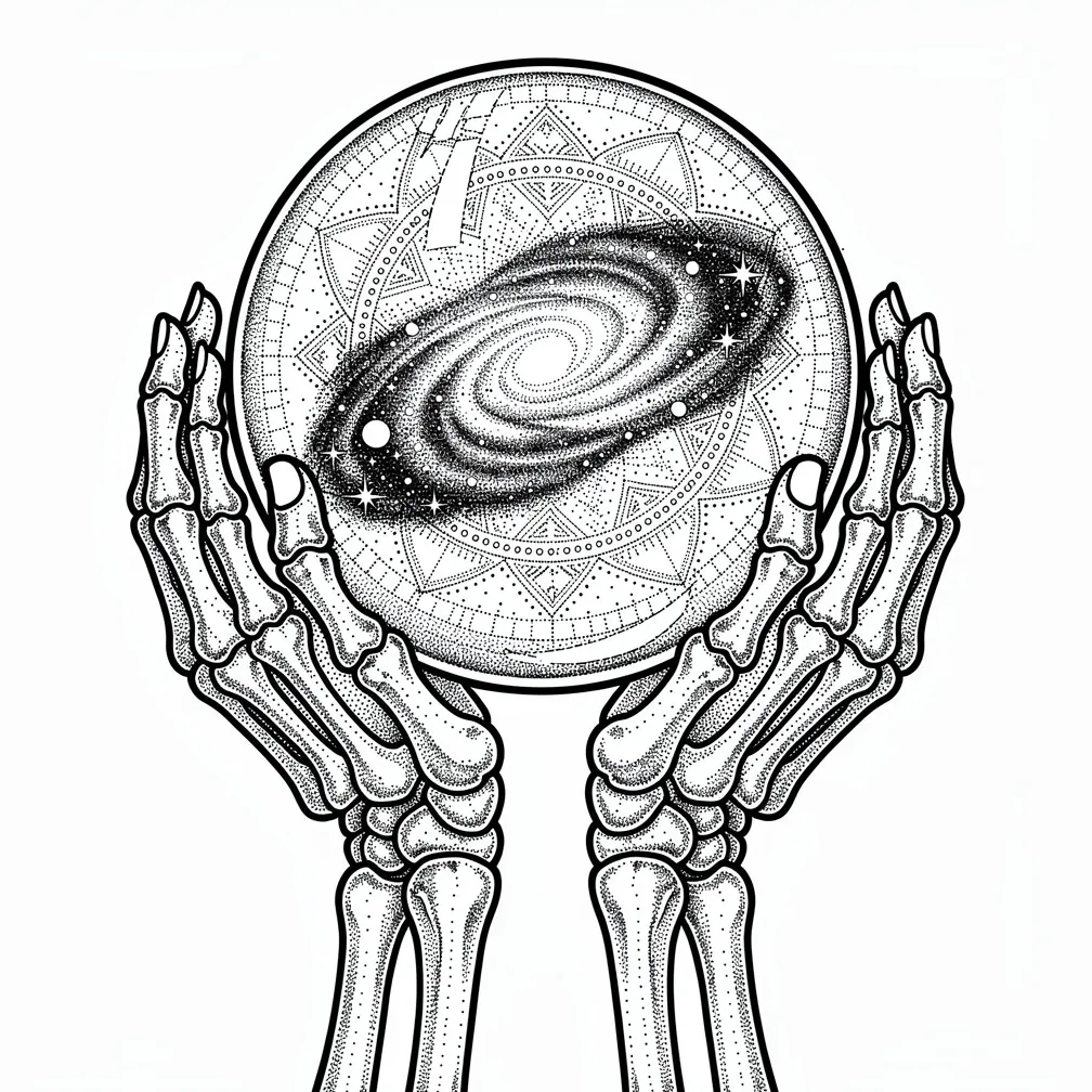 Diseño de tatuaje Puntillismo